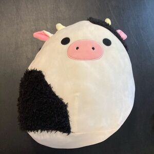Squishmallows Fuzzy Connor the Cow 16" Stuffed Plush Pre-owned